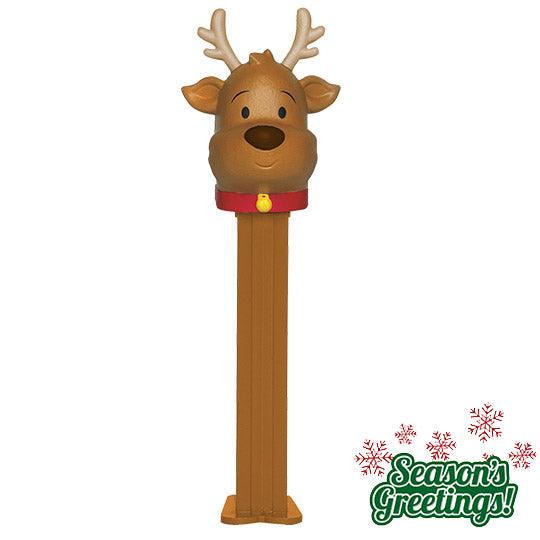 Christmas Pez Dispenser with 3 Rolls of Candy - Reindeer