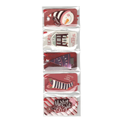 Handmade Gift Tags 5 Count - Classic Reds