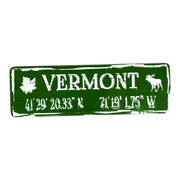 Vermont Coordinates Magnet