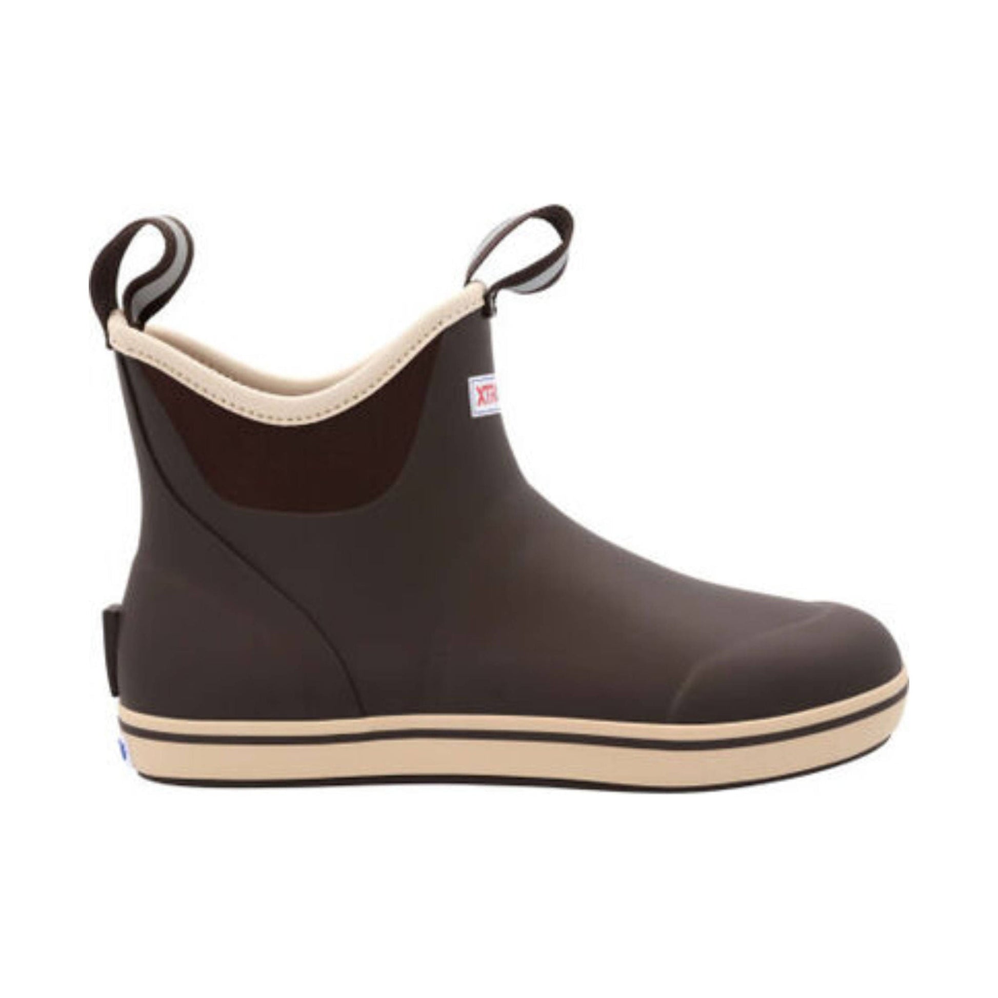 Xtratuf Men's 6 Inch Ankle Deck Rain Boot - Chocolate/Tan by Lenny's Shoe & Apparel