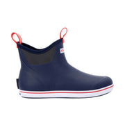 Xtratuf Men's 6 Inch Ankle Deck Rain Boot - Navy/Red by Lenny's Shoe & Apparel