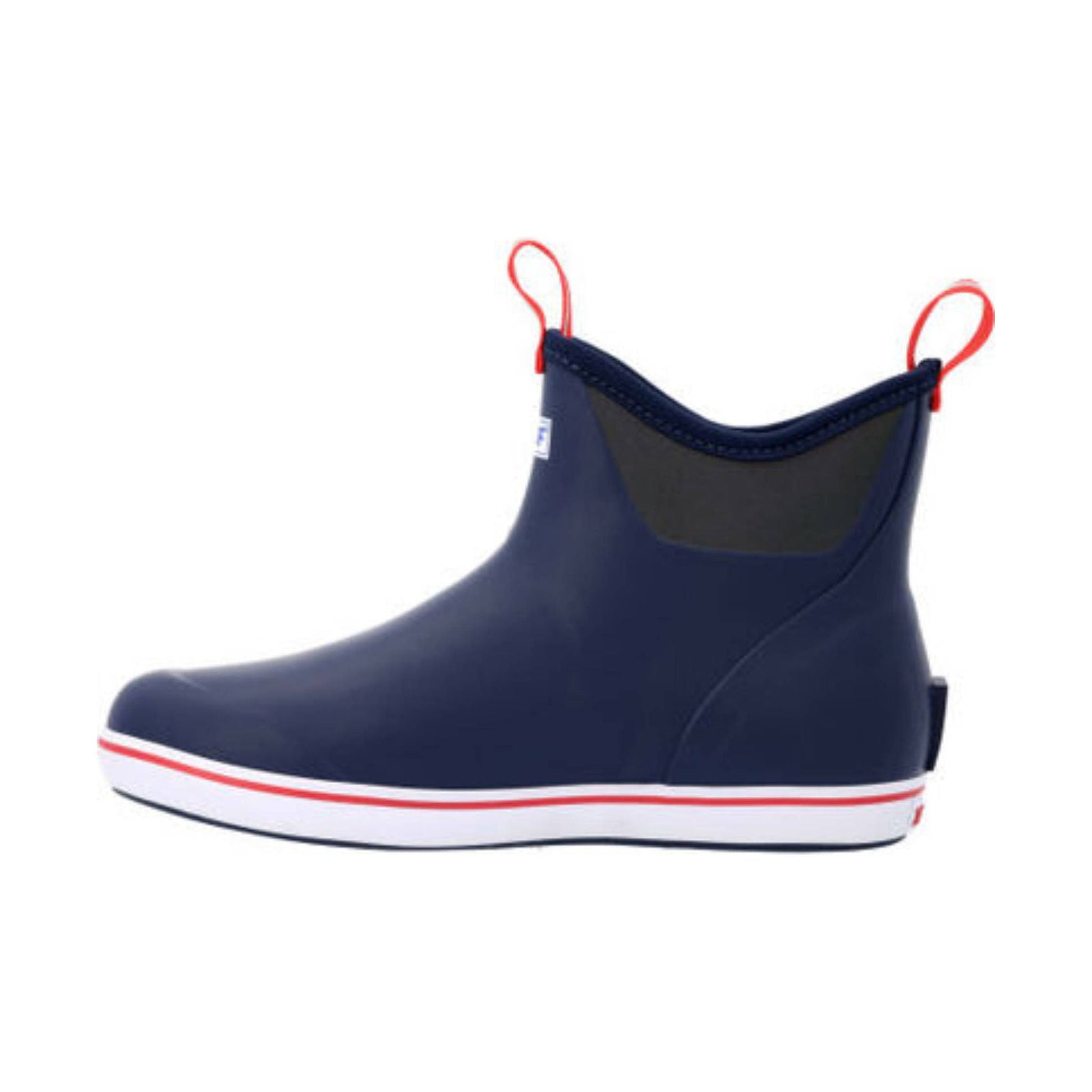 Xtratuf Men's 6 Inch Ankle Deck Rain Boot - Navy/Red by Lenny's Shoe & Apparel