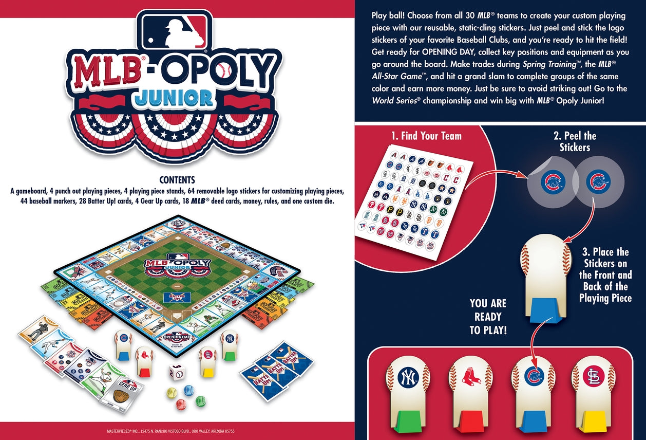 MLB - Opoly Junior Board Game