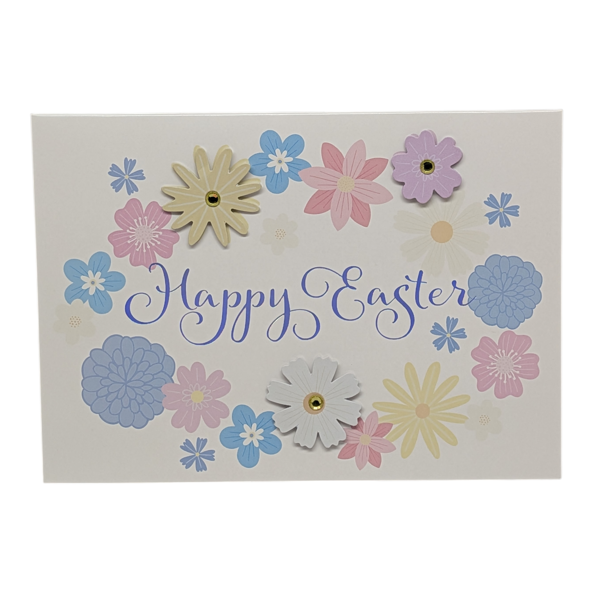 Floral "Happy Easter" Card
