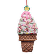 Claydough Ice Cream Ornament - Vanilla