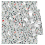 Reindeer and Sprig Wrap (Silver Gray) - 80 Sq. Feet