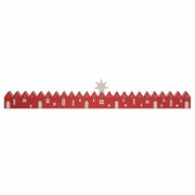 Wooden Village Countdown Calendar with Star