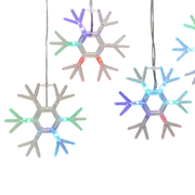 Acrylic Snowflake Light Set – 5 Piece Set
