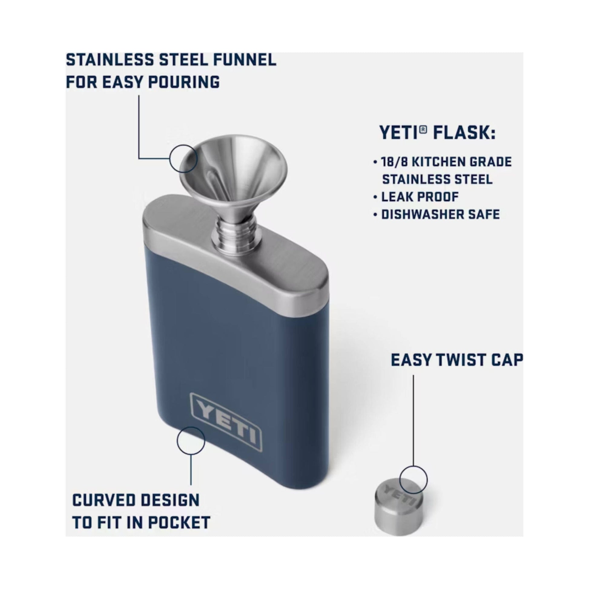 YETI Flask - Black by Lenny's Shoe & Apparel