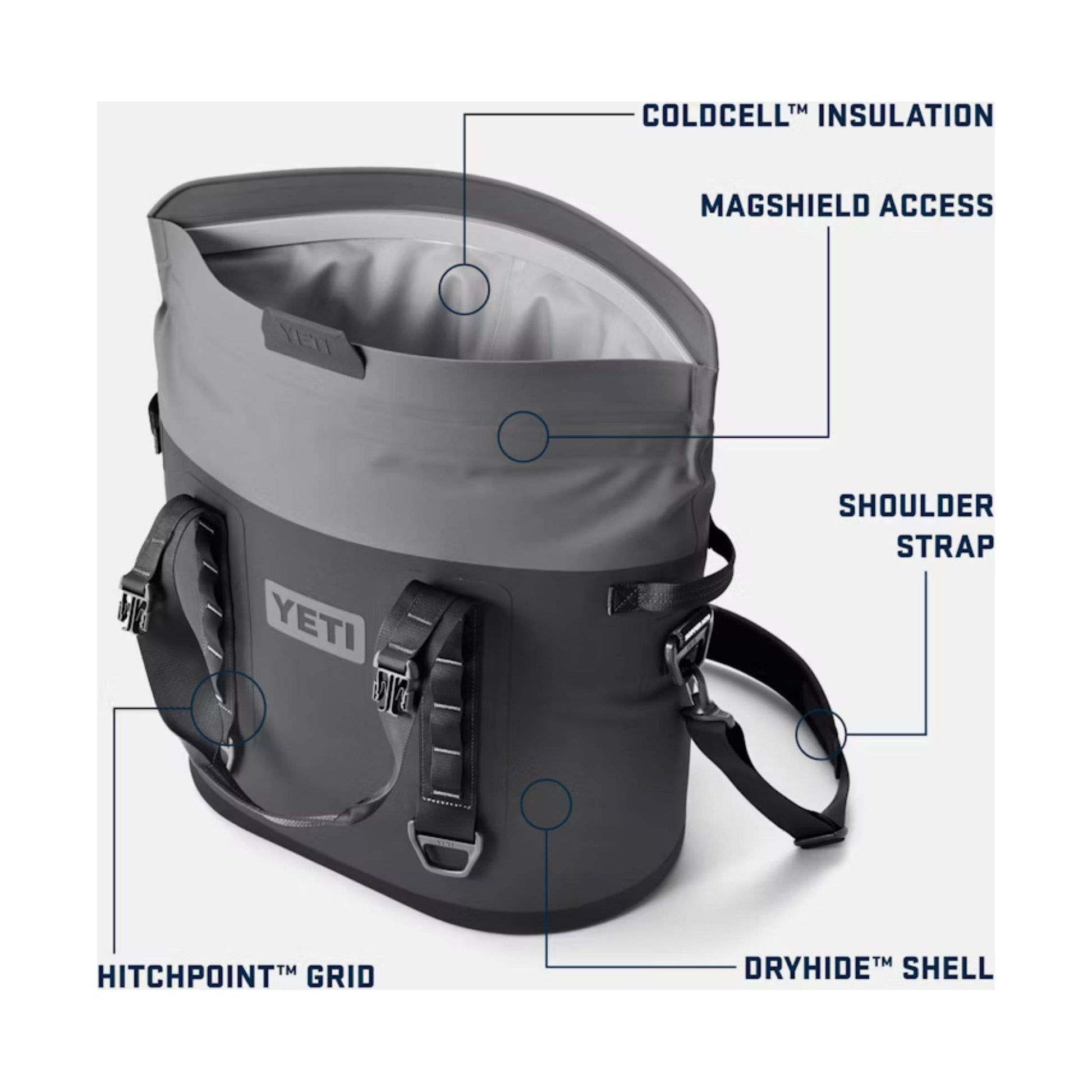 YETI Hopper M30 Tote Soft Cooler - Charcoal by Lenny's Shoe & Apparel