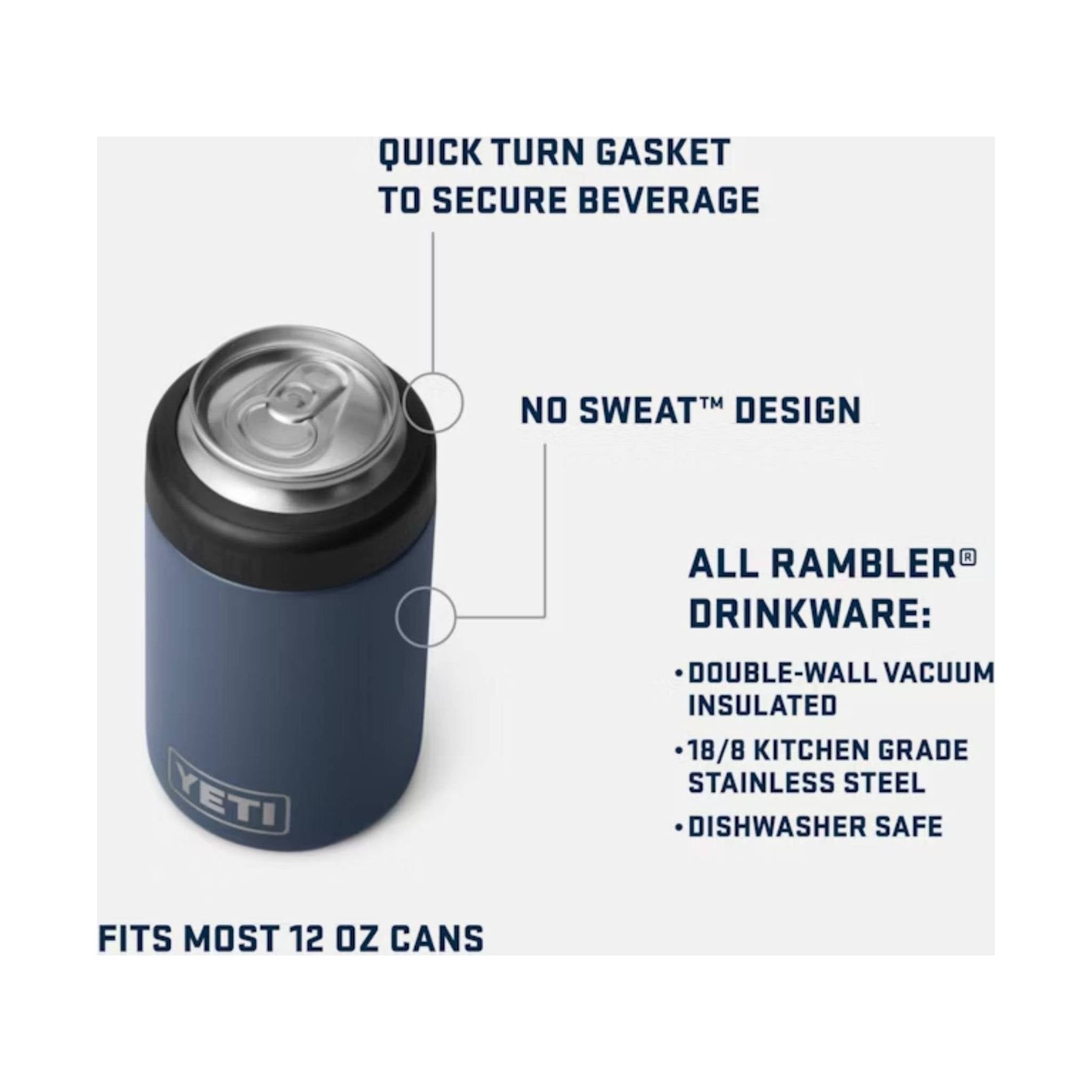 YETI Rambler 12 oz Colster Can Cooler - Navy by Lenny's Shoe & Apparel