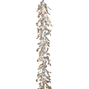 72-Inch (6-Foot) Holographic Holiday Garland with Jewels