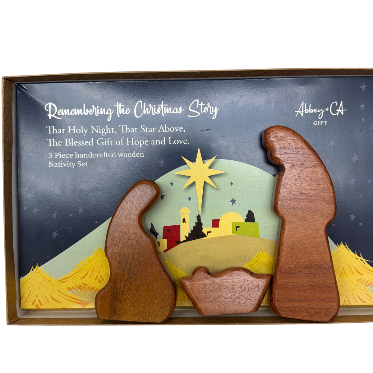 Holy Family Wood Figurine Set