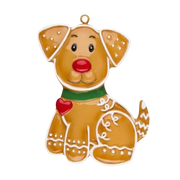 Gingerbread Dog Ornament