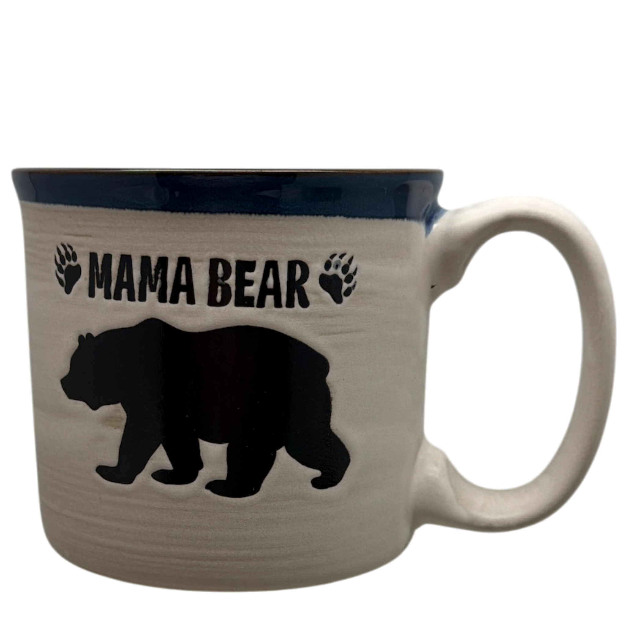 Mama Bear - Drip Glaze Mug - Ocean Blue
