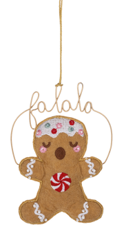 Peppermint Swirl Gingerbread Caroler