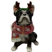 French Bulldog Holiday Figurine