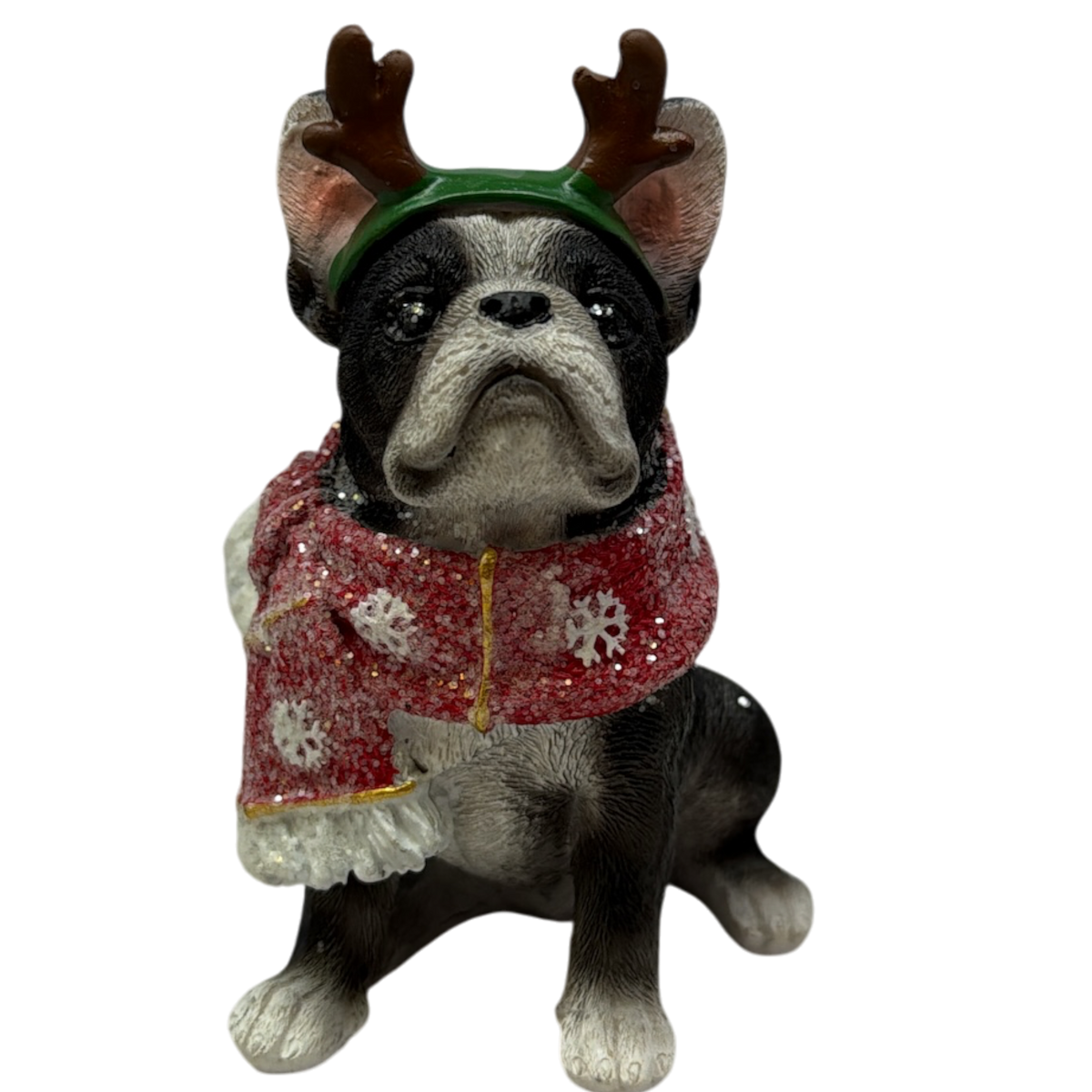 French Bulldog Holiday Figurine