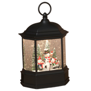 Spinning Water Globe Lantern – 9 Inch - Snowman