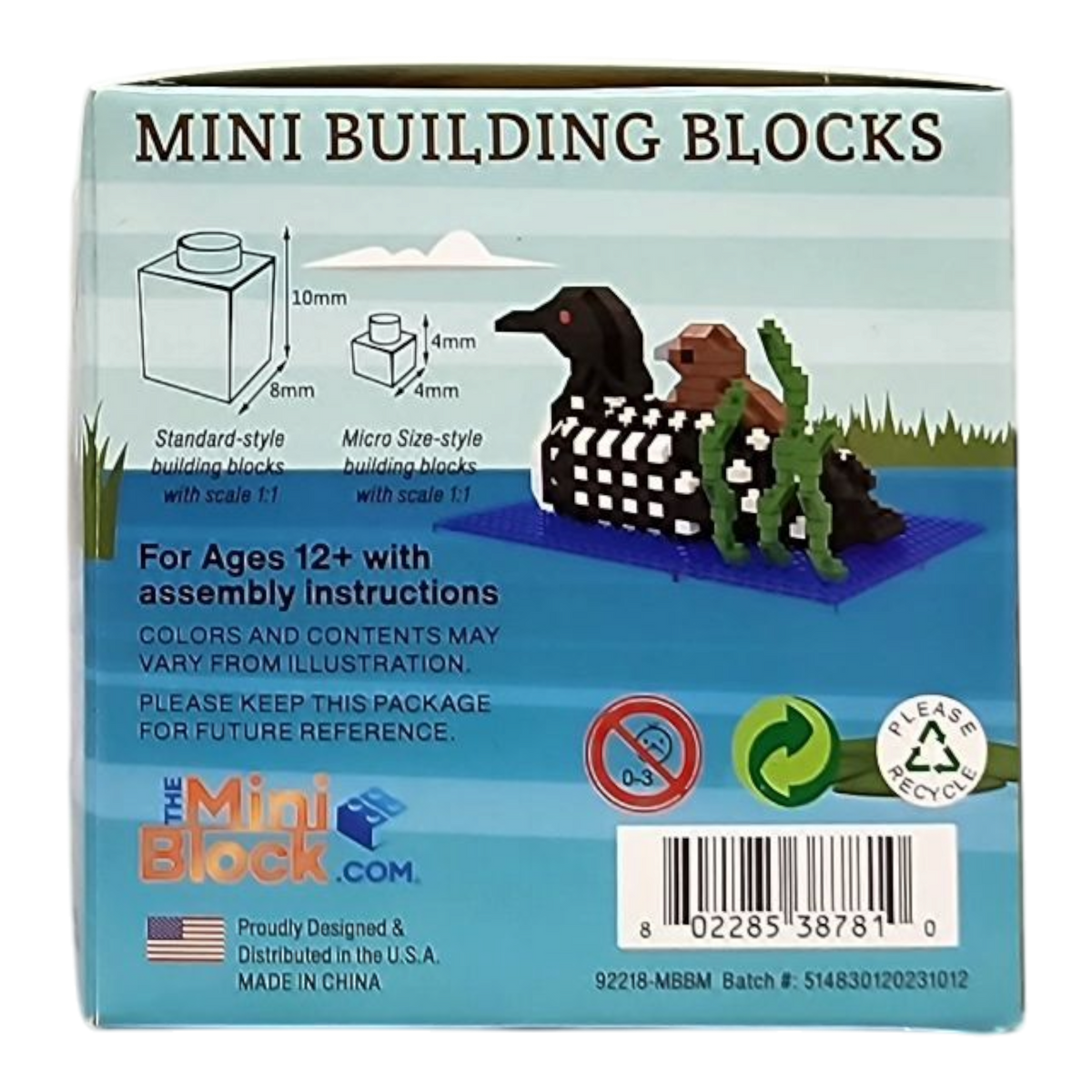 Mini Building Blocks - Loon