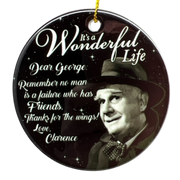 Clarence the Angel Dear George Quote Ornament