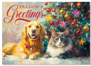 Love of Pets Boxed Cards (Golden Retriever & Tabby)