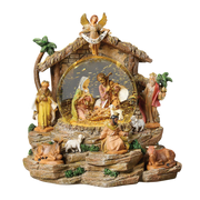 Fontanini Lighted Musical Swirl Nativity Waterglobe