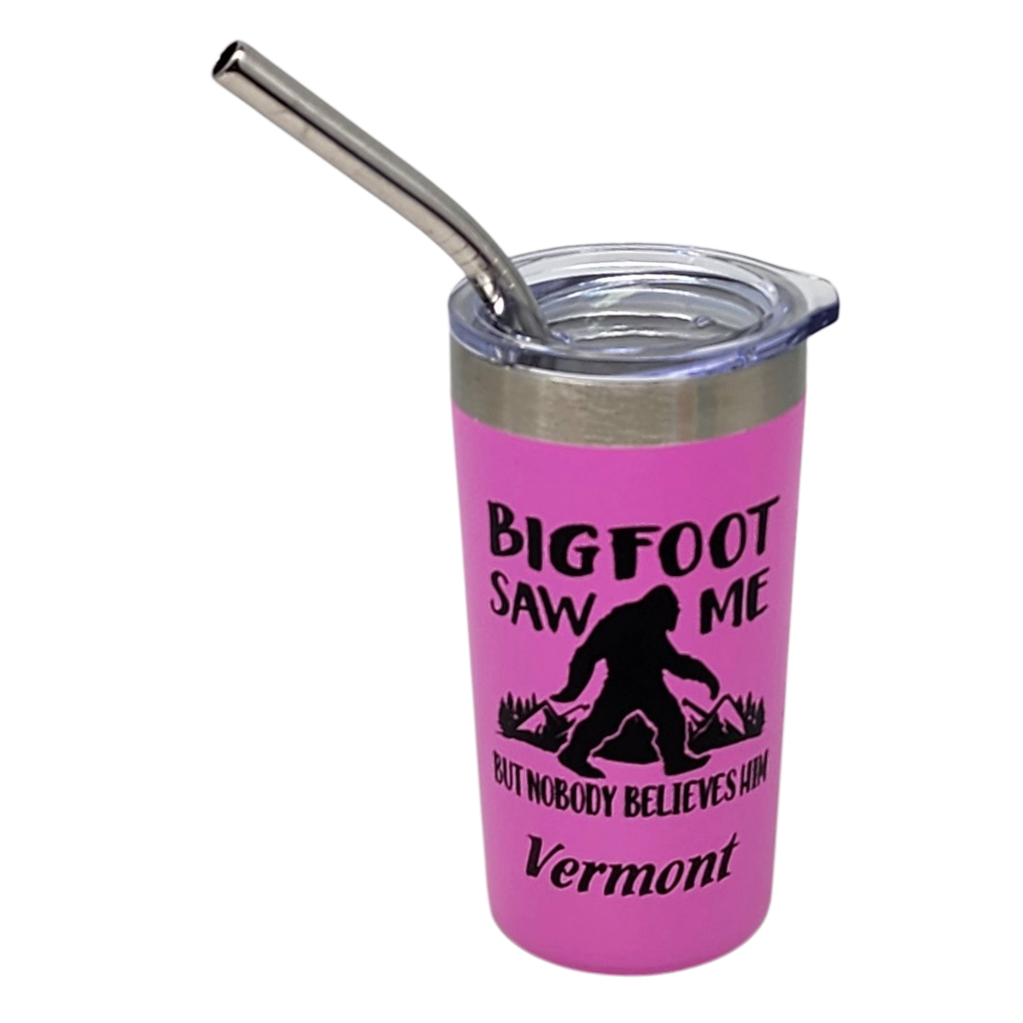 Vermont Bigfoot Stainless Steel 2oz Shooter  - Pink