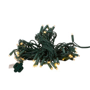 50-Light 5mm Warm White LED Green Wire Light Set