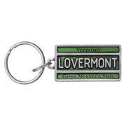 Vermont License Plate Keyring