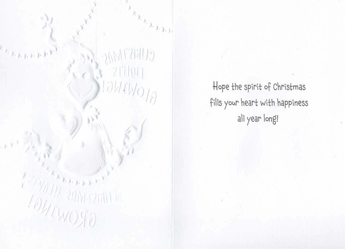 Christmas Lights Glowing: A Grinch-Inspired Christmas Card