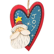 Santa's Heart of Joy Ornament