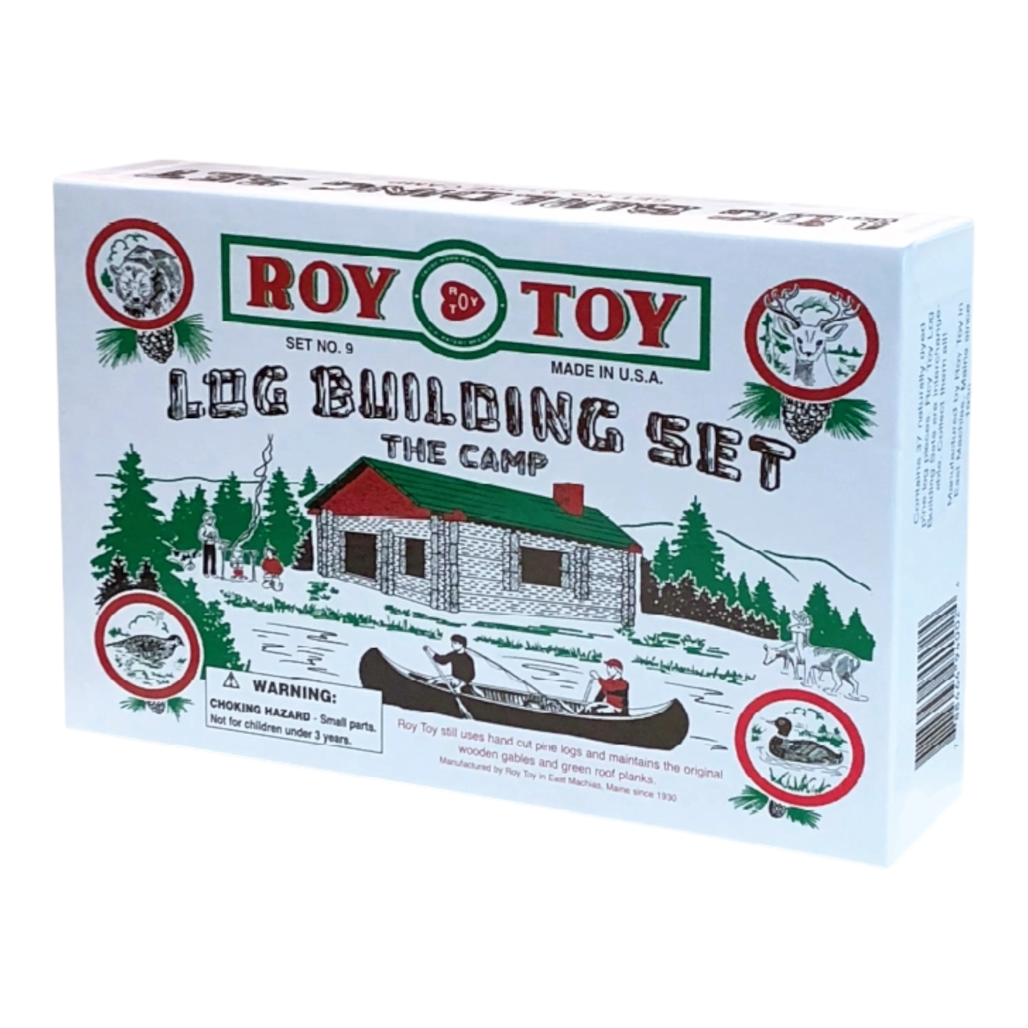Rustic Summer Log Cabin Building Toy