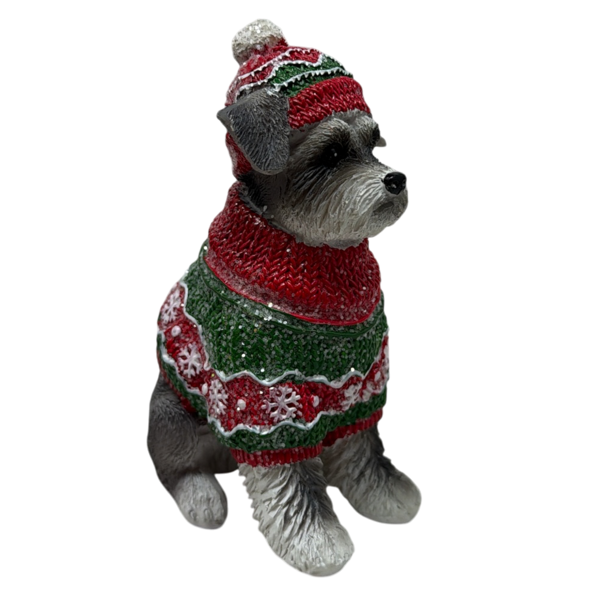 Schnauzer Holiday Figurine