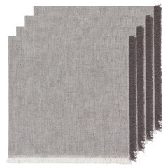 Cloth Napkin - Chambray Heirloom - Shadow Set of 4 by Homeportonline