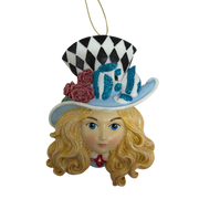 Alice - Alice in Wonderland Flat Back Character Head Ornament