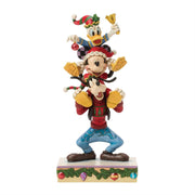 Mickey Donald Goofy Stacked Figurine – Disney Traditions