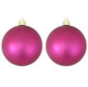 6" (150mm) Commercial Shatterproof Ball Ornament - 2 Piece Set - Glamour