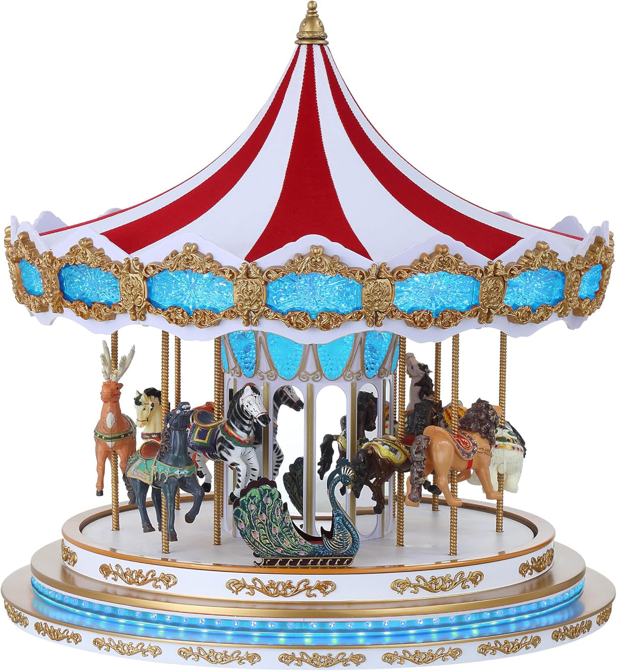 Light Show Regal Christmas Carousel