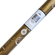Glitter Accented Roll Wrap - 30" x 96" - Golden Ornament