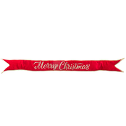 Red & Gold Merry Christmas Banner - 44 Inch