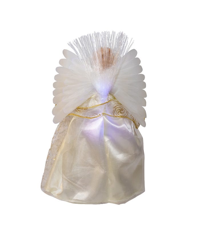 LED Fiber Optic Gold Angel Treetop