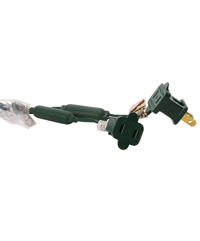 50-Light Miniature Clear Red LED Green Wire Light Set