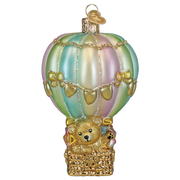 Baby Bear Balloon Glass Ornament
