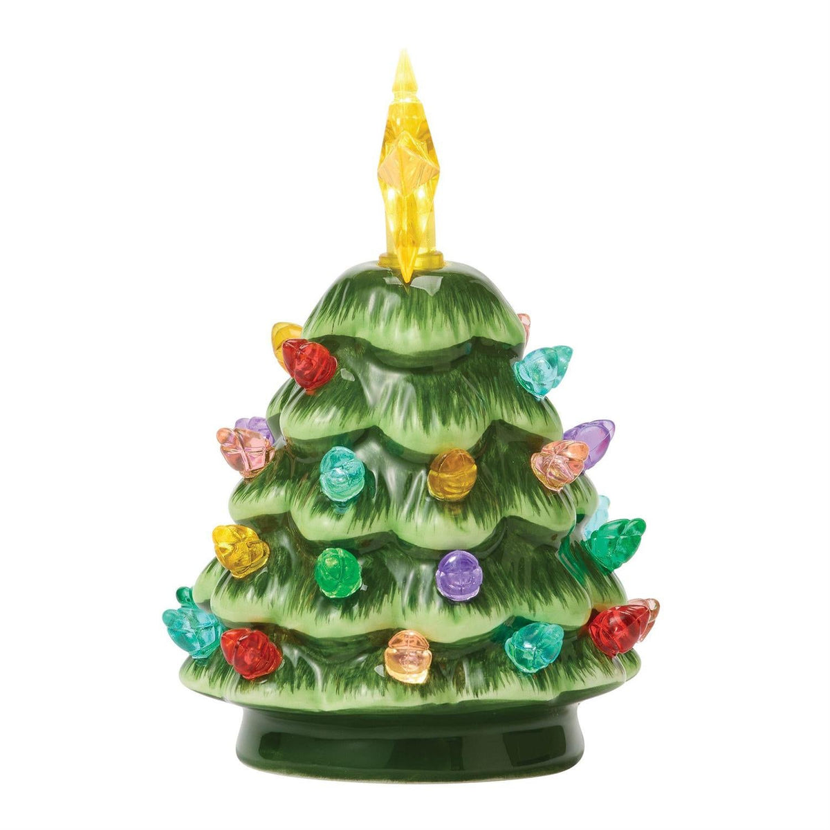 Lighted Ceramic Christmas Tree - 4.5 inch