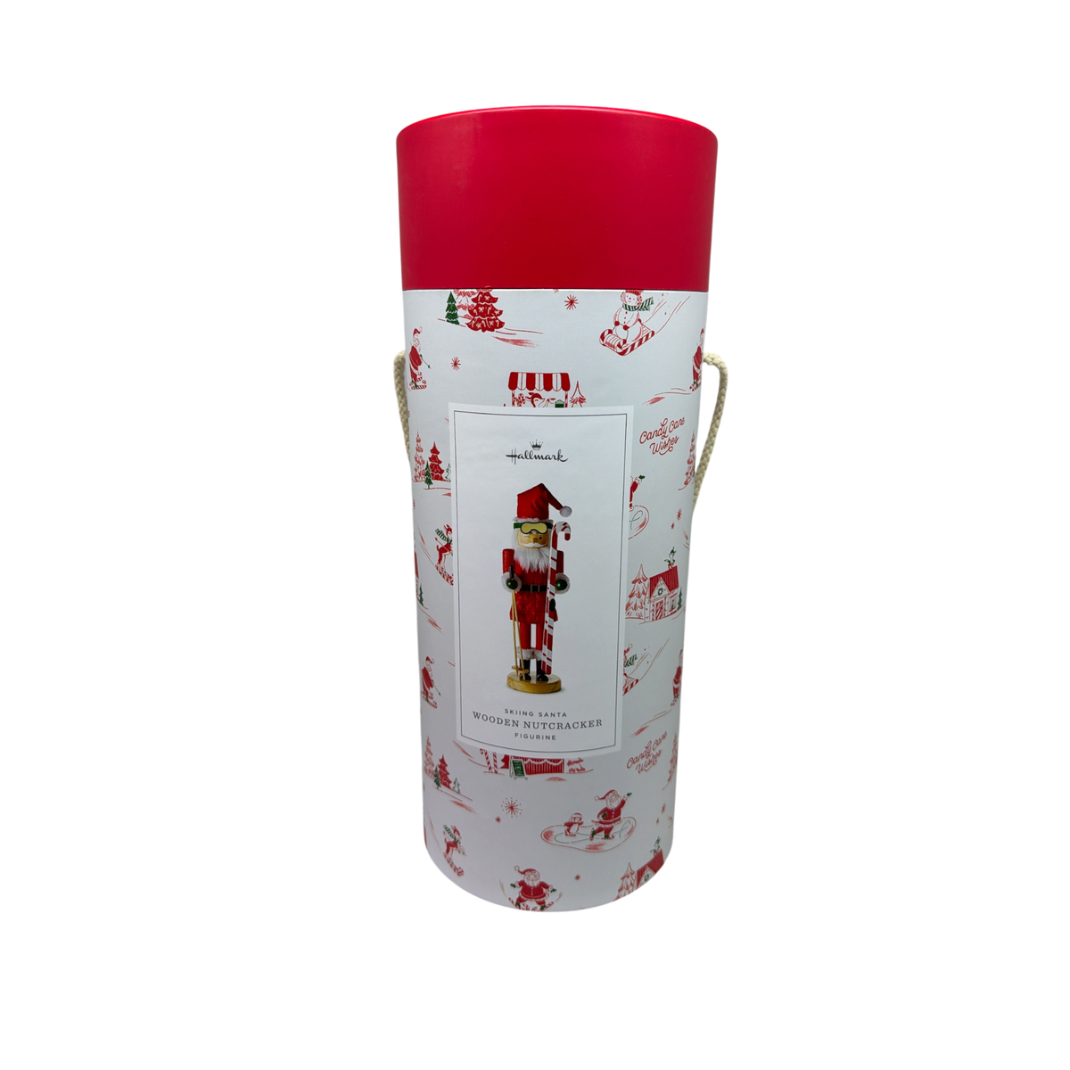 Skiing Santa Wooden Nutcracker