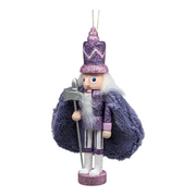 Hollywood 6 inch Wooden Nutcracker - Purple Cape