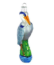 Great Blue Heron Glass Ornament