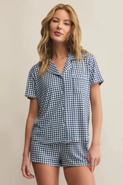 Z Supply Amy Gingham Top – Lightweight Cotton Summer Blouse by Dear Lucy