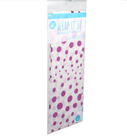 Fuchsia Foil Stamped Tissue
